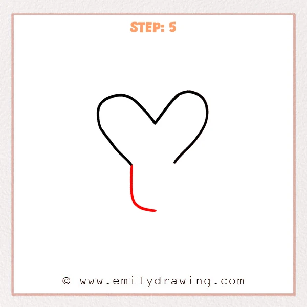 how to draw a bubble letter y - A long central downward stroke is added, ending in a rounded, slightly curved bottom for a bubble letter Y.